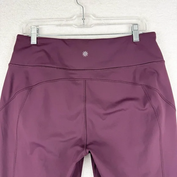 Athleta Rainier Mid Rise Soft Lined Jogger Spiced Cabernet M Athleisure Outdoor - Picture 13 of 16
